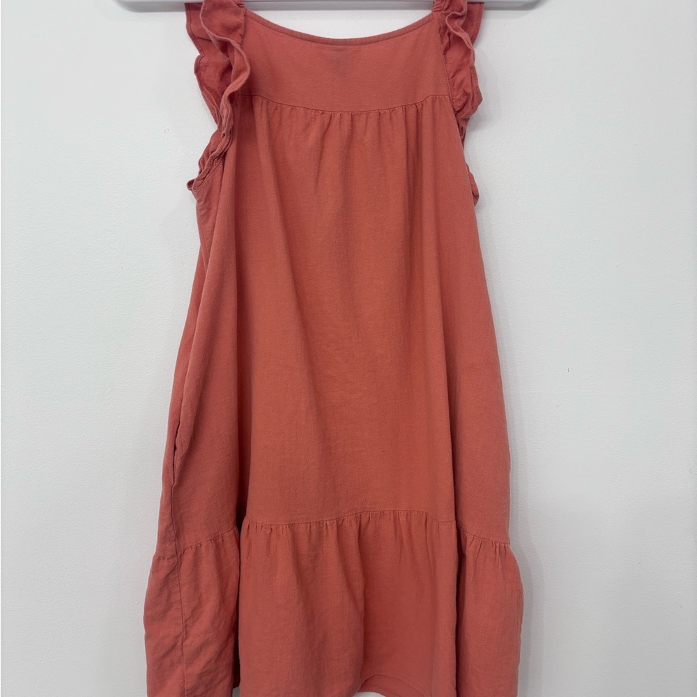 Universal Thread Flutter Sleeve Button-Down Tiered Dress Size M - Picture 2 of 7